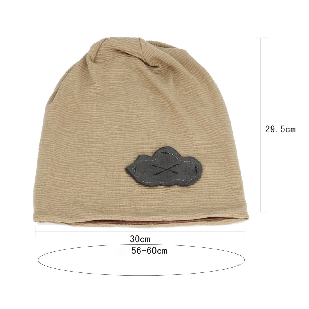 Winter Beanie Cloud Patch Slouchy Breathable High  Elasticity Soft Keep Warm Decorative Anti-shrink Lady Autumn Cap for Image 10