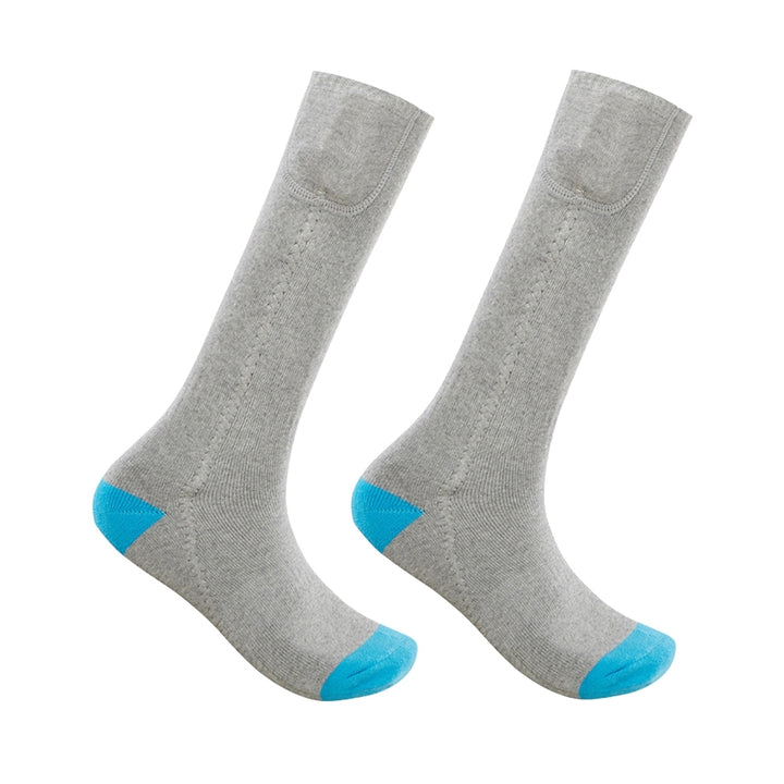 1 Set Hot Socks Elastic Long-Tube Heat-trapped Cotton 3 Gears Fast Charging Heated Socks Warmers for Winter Image 4