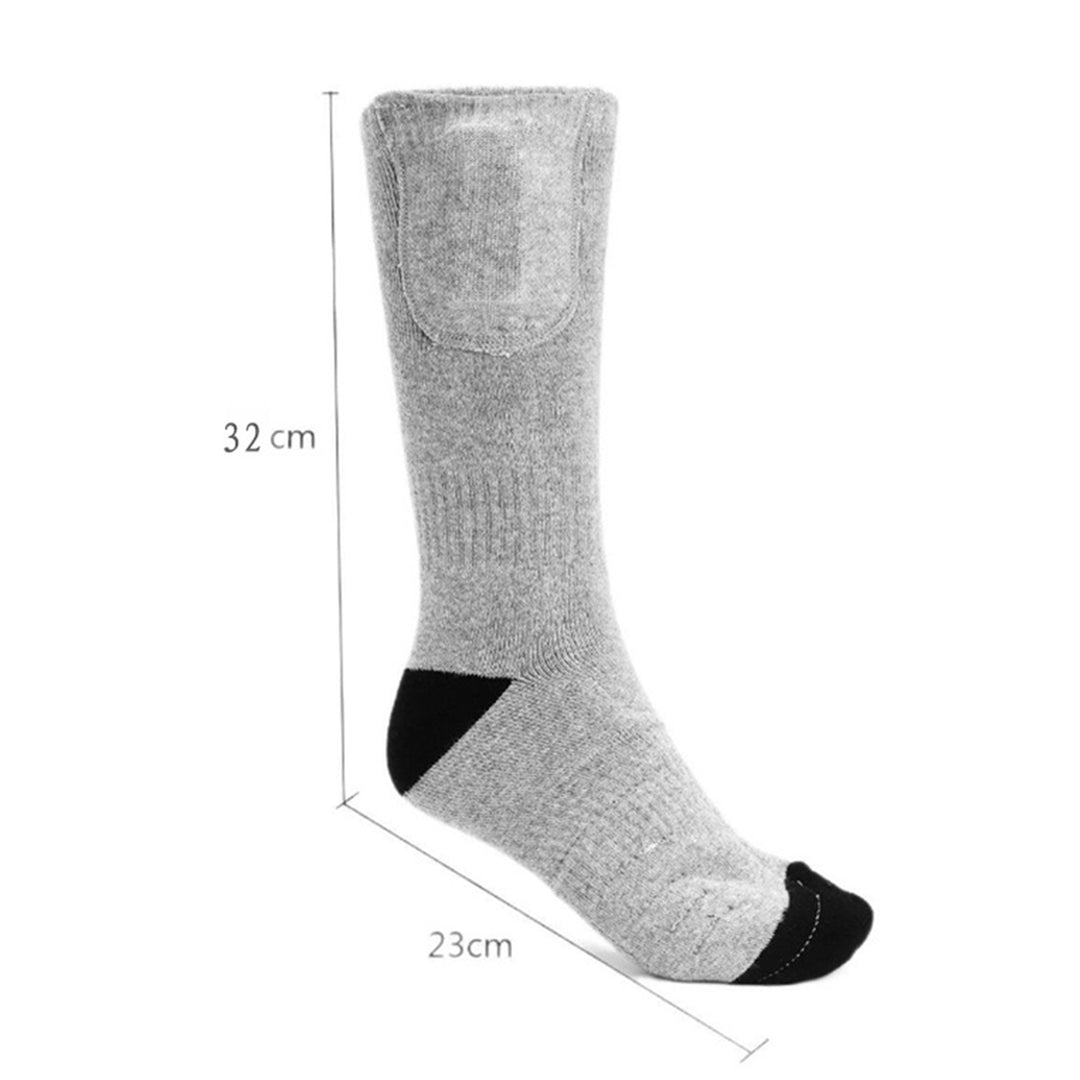 1 Set Hot Socks Elastic Long-Tube Heat-trapped Cotton 3 Gears Fast Charging Heated Socks Warmers for Winter Image 9