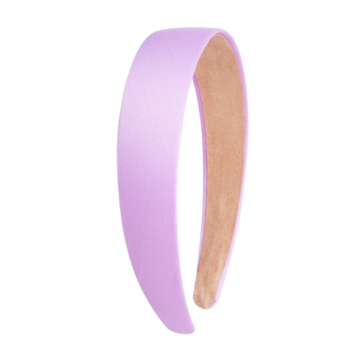 3cm Women Hairband Wide Non-slip Colorful Comfortable High Toughness Hair Accessories Photo Prop Pure Color Hair Hoop Image 1