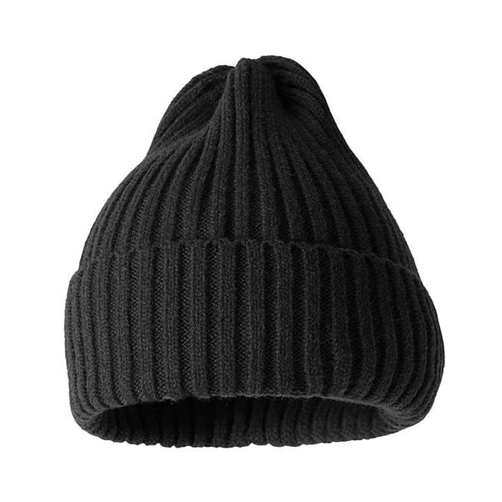 Beanie Hat No Brim Crimping Elastic Comfortable Breathable Keep Warm Solid Color Women Winter Knitted Beanie Cap Wild Image 1