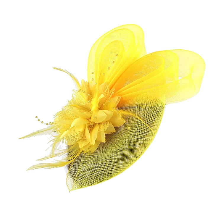 Fascinator Hat Rabbit Ears Feather Mesh Retro Elegant Costume Accessories Headwear Women Wedding Cocktail Tea Party Image 1