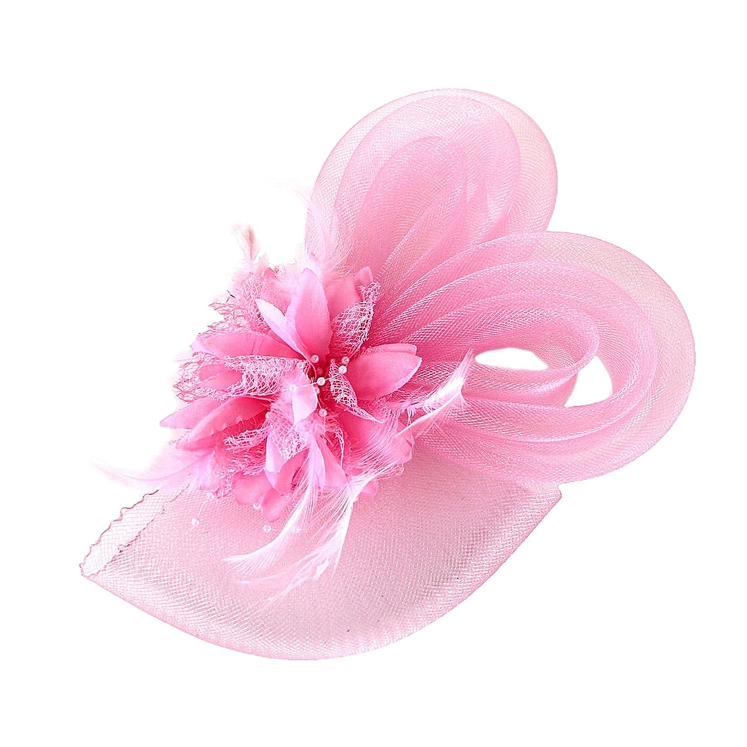 Fascinator Hat Rabbit Ears Feather Mesh Retro Elegant Costume Accessories Headwear Women Wedding Cocktail Tea Party Image 8