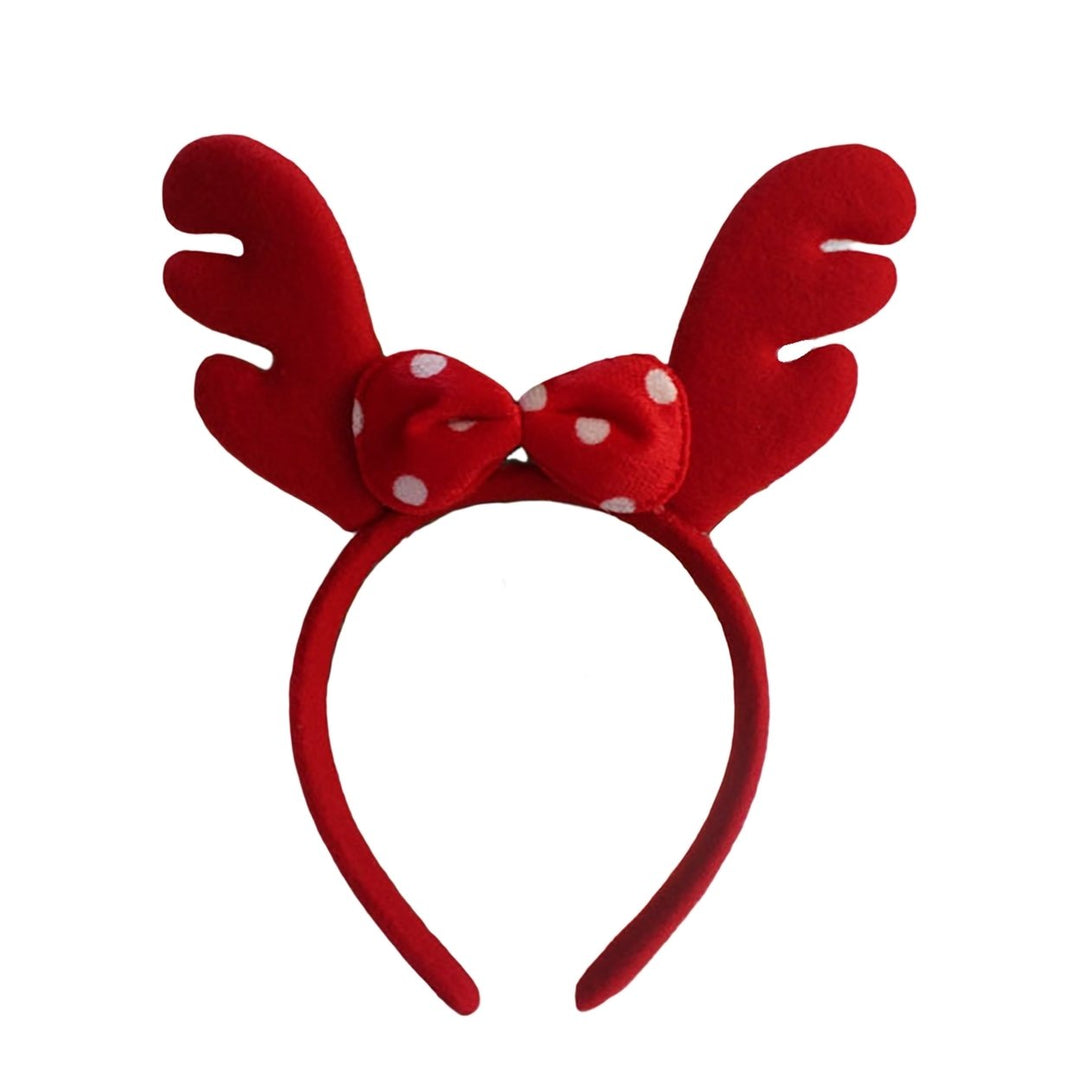 Christmas Headband Festive Decorative Lightweight Xmas Santa Elk Antlers Children Adults Hairband for Party Image 1
