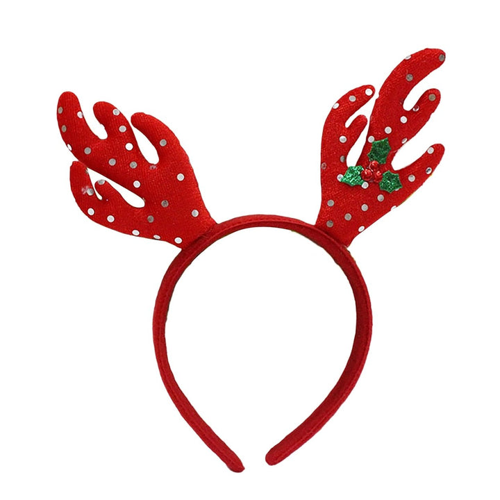 Christmas Headband Festive Decorative Lightweight Xmas Santa Elk Antlers Children Adults Hairband for Party Image 1