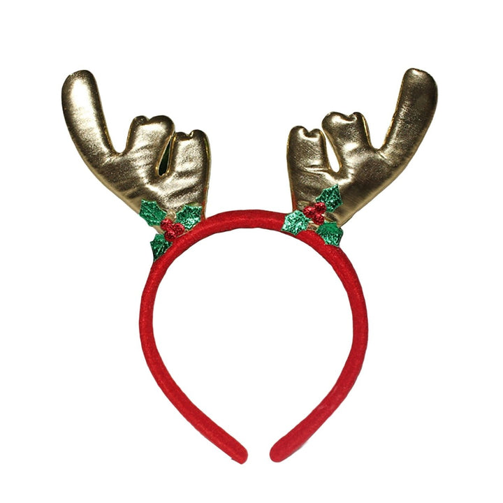 Christmas Headband Festive Decorative Lightweight Xmas Santa Elk Antlers Children Adults Hairband for Party Image 1