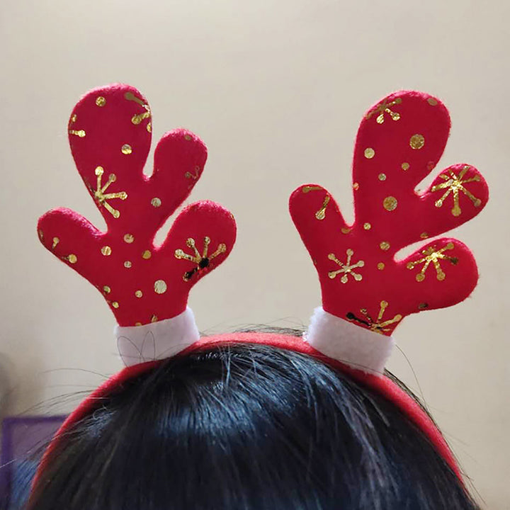Christmas Headband Festive Decorative Lightweight Xmas Santa Elk Antlers Children Adults Hairband for Party Image 11