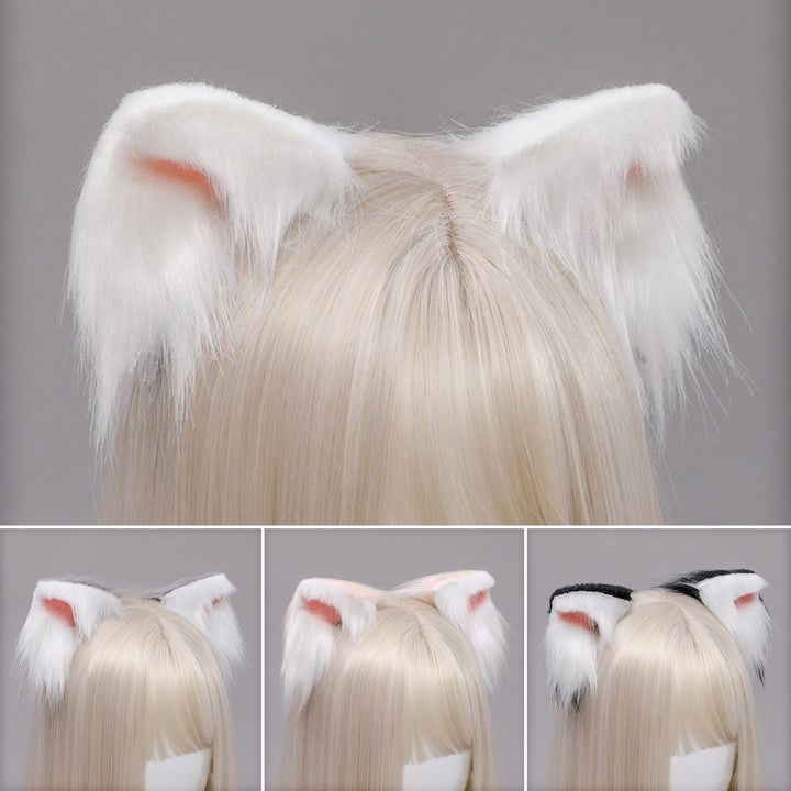 1 Pair Japanese Style Sweet Exquisite Hair Pins Cute Plush Cats Ears Decor Hair Barrettes Cosplay Props Image 9