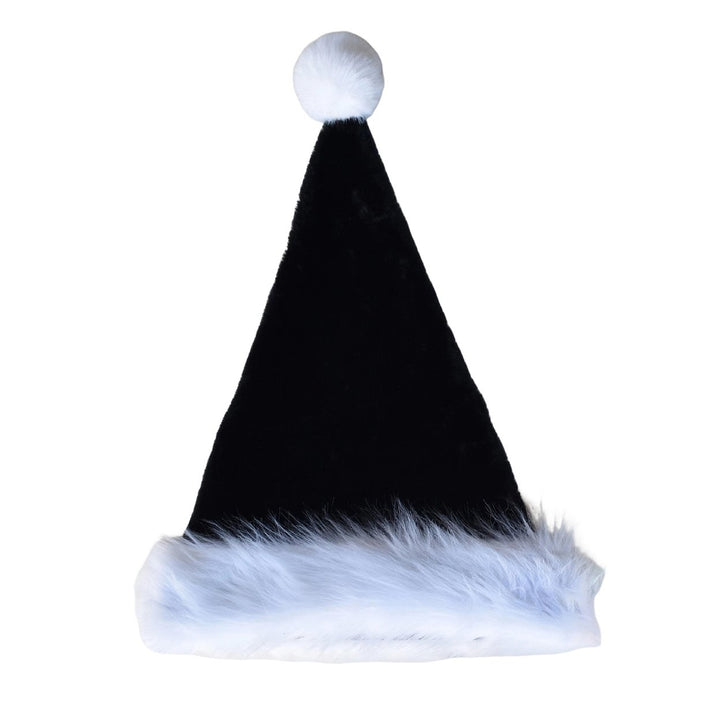 Xmas Adult Hat Stretchy Friendly to Skin Wear Resistant Windproof No Brim Keep Warm Fabric Christmas Party Hat Adult Cap Image 1