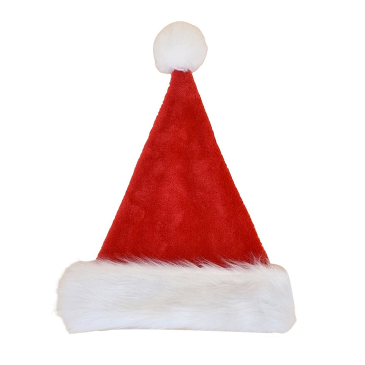 Xmas Adult Hat Stretchy Friendly to Skin Wear Resistant Windproof No Brim Keep Warm Fabric Christmas Party Hat Adult Cap Image 3