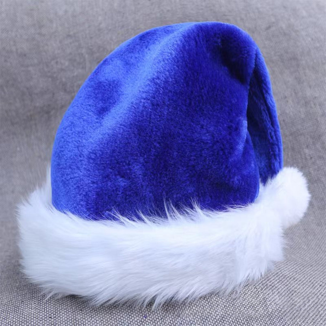 Xmas Adult Hat Stretchy Friendly to Skin Wear Resistant Windproof No Brim Keep Warm Fabric Christmas Party Hat Adult Cap Image 7