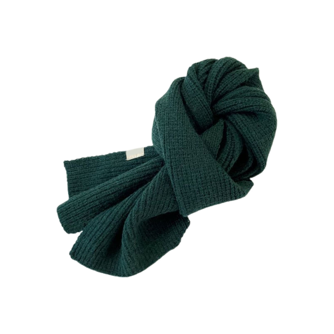 Soft Lovely Thick Long Thermal Scarf Baby Boys Girls Winter Solid Color Knitting Scarfs for Cold Weather Image 1