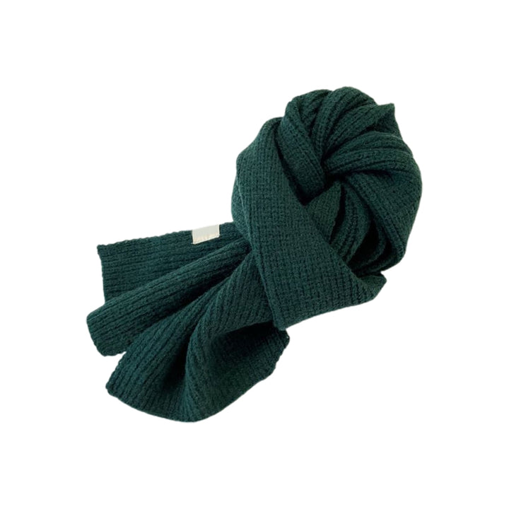 Soft Lovely Thick Long Thermal Scarf Baby Boys Girls Winter Solid Color Knitting Scarfs for Cold Weather Image 4