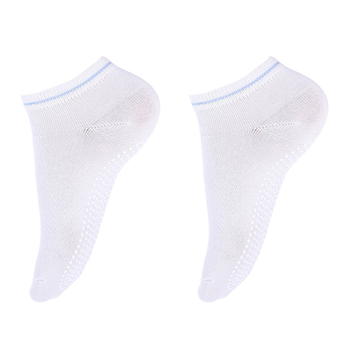 1 Pair Sports Socks Elastic Band Cozy Breathable Daily Wear Polyester Thin Anti-slip Socks Yoga Socks for Yoga Image 3