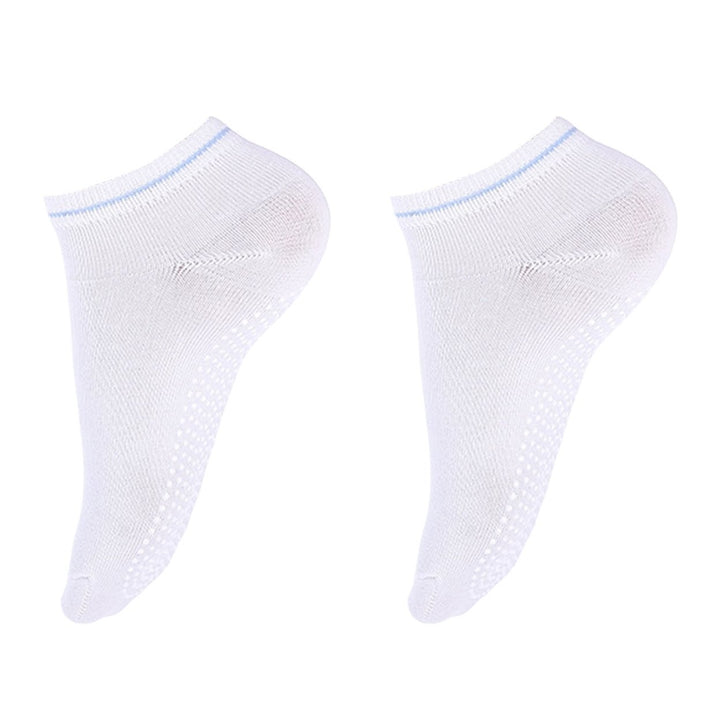 1 Pair Sports Socks Elastic Band Cozy Breathable Daily Wear Polyester Thin Anti-slip Socks Yoga Socks for Yoga Image 1
