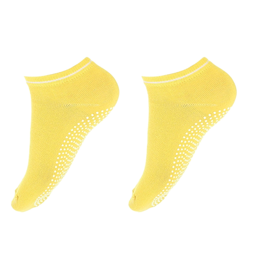 1 Pair Sports Socks Elastic Band Cozy Breathable Daily Wear Polyester Thin Anti-slip Socks Yoga Socks for Yoga Image 6