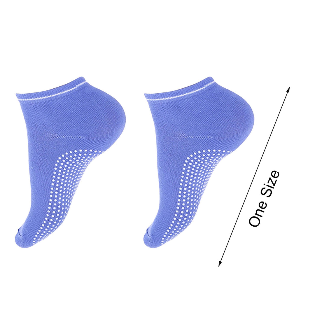 1 Pair Sports Socks Elastic Band Cozy Breathable Daily Wear Polyester Thin Anti-slip Socks Yoga Socks for Yoga Image 11