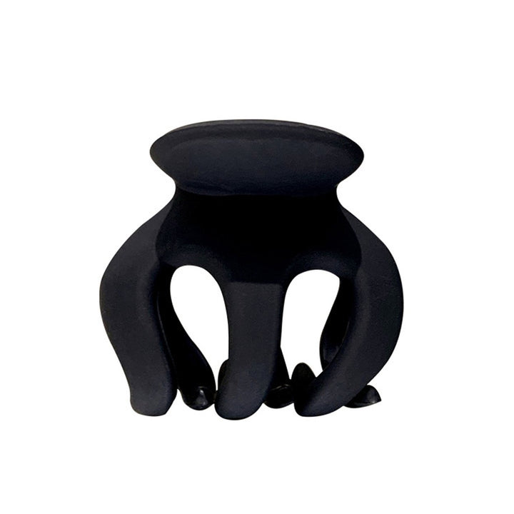 Non-slip Crossing Teeth Strong Claws Geometry Shape Hair Claw Women Solid Color Matte Snap Ponytail Hair Clamp Image 1