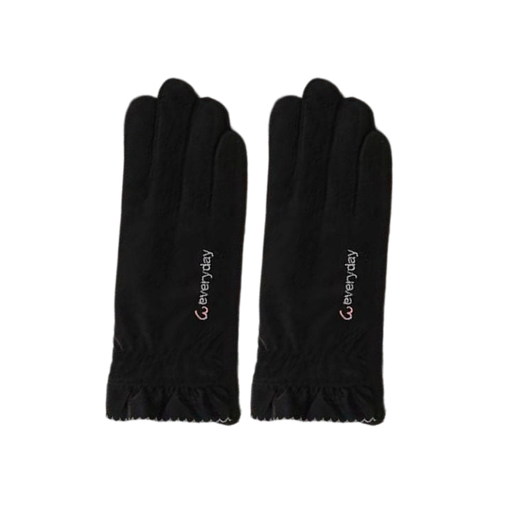 1 Pair Women Gloves Plush Lining Touch Screen Waterproof Winter Full Finger Gloves for Snowboard Cycling Climbing Image 4