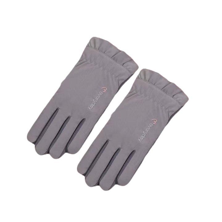 1 Pair Women Gloves Plush Lining Touch Screen Waterproof Winter Full Finger Gloves for Snowboard Cycling Climbing Image 1