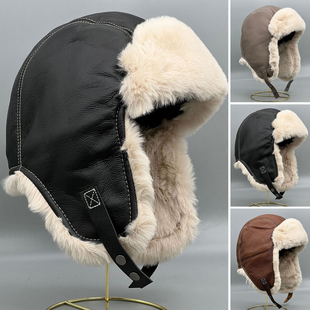 Warm Ear Caps Plush Windproof Thicken Unisex Earflaps Heat Retention Soft Washable Furry Lei Feng Cap for Skiing Image 4