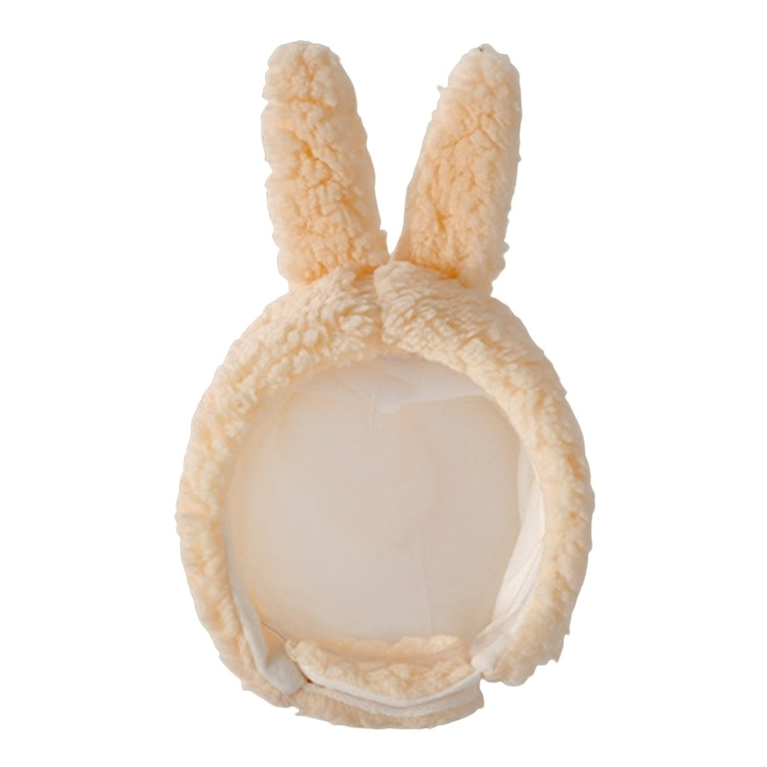 Plush Balls Ears Decor Fleece Lining Solid Color Ear Protection Baby Beanie Winter Infant Cartoon Shape Bucket Hat Scarf Image 3
