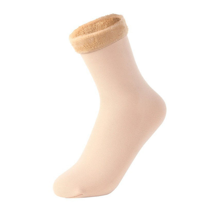 5 Pairs Floor Socks Soft Breathable Thickened Plush Heat Retention Keep Warm Unisex Solid Color Mid Tube Socks for Daily Image 10