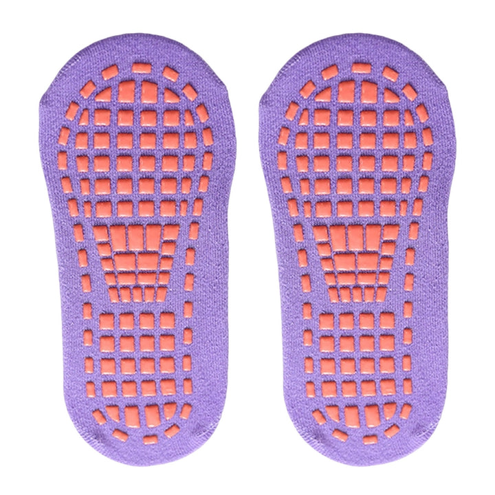 1 Pair Yoga Socks Plush Non-slip Sole Particles Couple Socks Unisex Keep Warm Breathable Thicken Women Winter Socks for Image 4