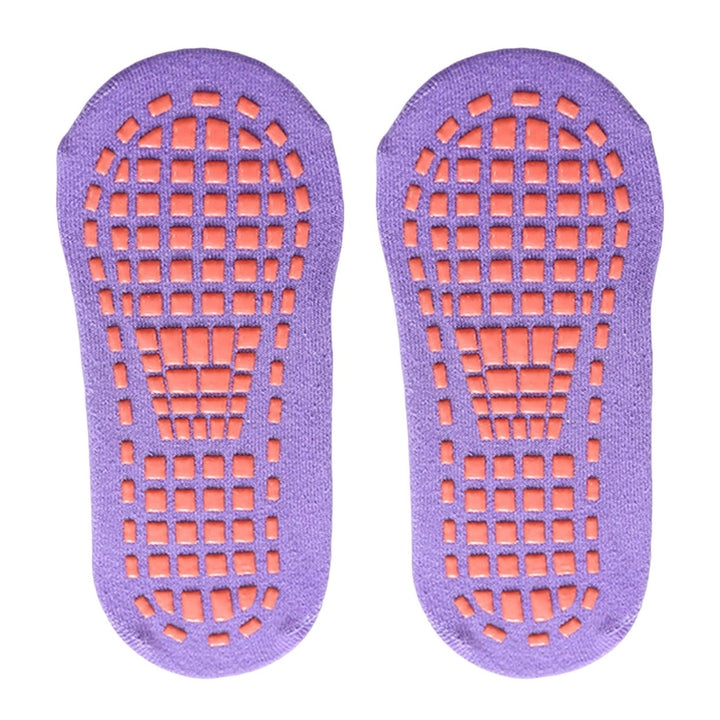 1 Pair Yoga Socks Plush Non-slip Sole Particles Couple Socks Unisex Keep Warm Breathable Thicken Women Winter Socks for Image 1