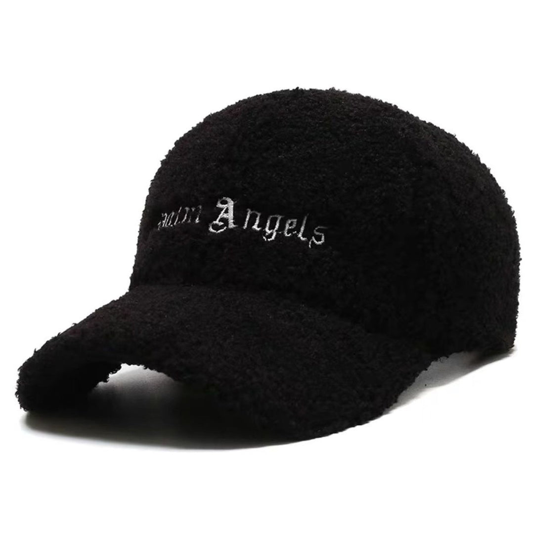 Adjustable Hook Loop Fasteners Extended Brim Baseball Cap Women Autumn Winter Artificial Lamb Wool Outdoor Hat Image 1