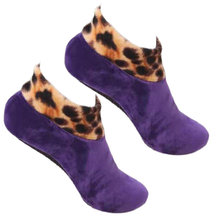 Winter Short Socks Thick Cozy Wear Short Tube Non-slip Foot Cover Keep Warm Soft Women Men Coral Fleece Socks for Indoor Image 6