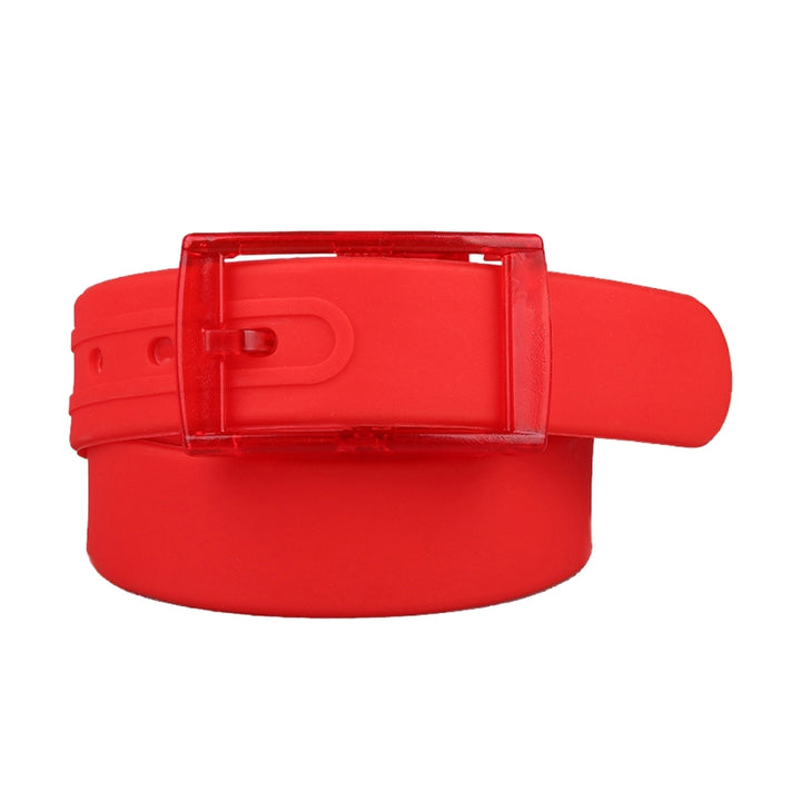 Waist Belt Adjustable Perfume Smell No Metal Prepunched Pin Buckle Everyday Wear Candy Color Women Men Silicone Image 4