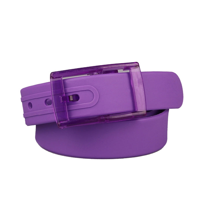 Waist Belt Adjustable Perfume Smell No Metal Prepunched Pin Buckle Everyday Wear Candy Color Women Men Silicone Image 1