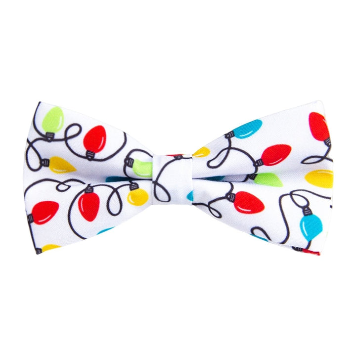 Bow Knot Pre-tied Jacquard Christmas Print Easy to Wear Create Atmosphere Decorate Unisex Cartoon Christmas Bow Knot for Image 1