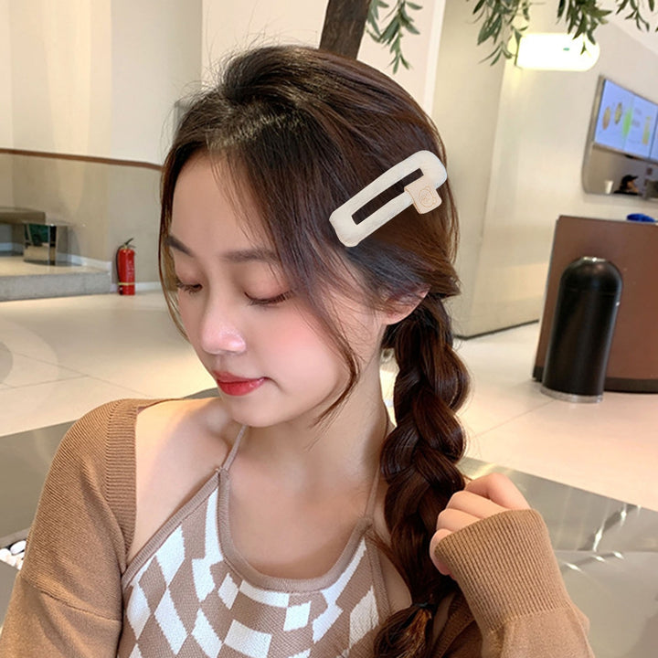 Women Hair Pin Solid Color Candy Colors Tight Side Clip Fuzzy Hair Decoration Anti-slip Exquisite Girl Hairclip Hair Image 8