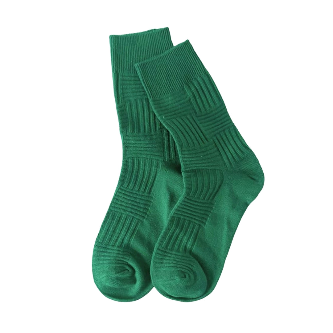 1 Pair College Style Mid-Tube Ribbed Cuffs Elastic Sports Socks Men Women Outdoor Sports Racing Cycling Socks Image 6