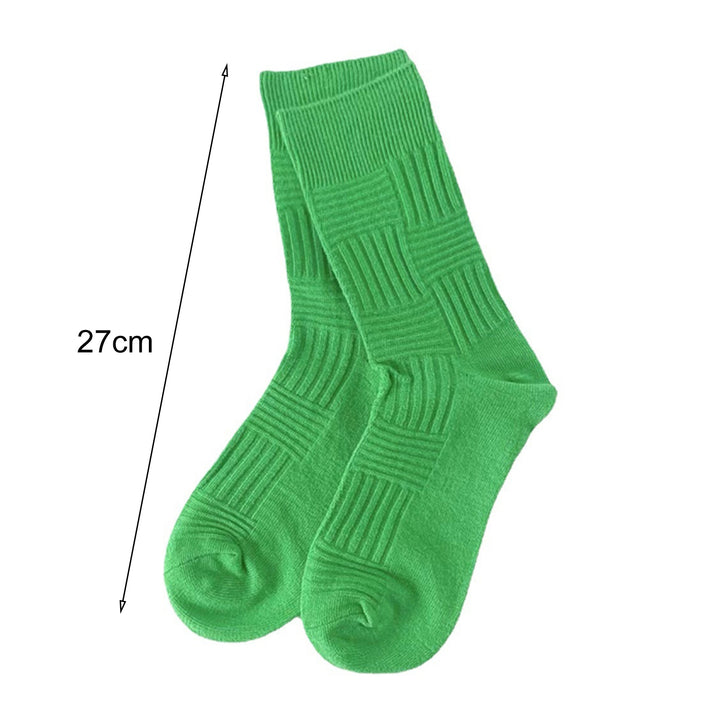1 Pair College Style Mid-Tube Ribbed Cuffs Elastic Sports Socks Men Women Outdoor Sports Racing Cycling Socks Image 10