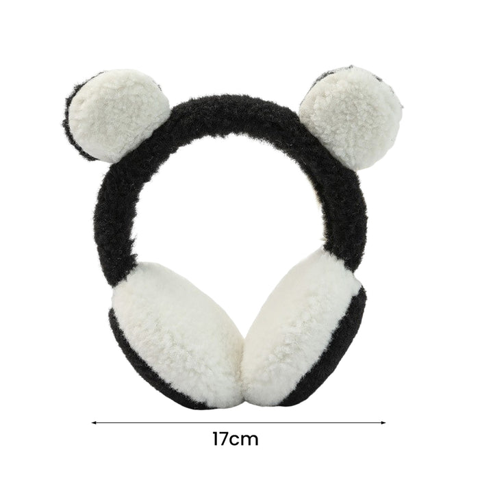 Cartoon Ear Decor Candy Color Elastic Girls Earmuffs Winter Soft Thickened Plush Headband Ear Warmer Image 12