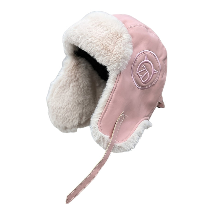 Winter Women Bomber Hat Plush Lining Solid Color Ear Protection Fluffy Windproof Letter Embroidery Earflap Hat for Image 4