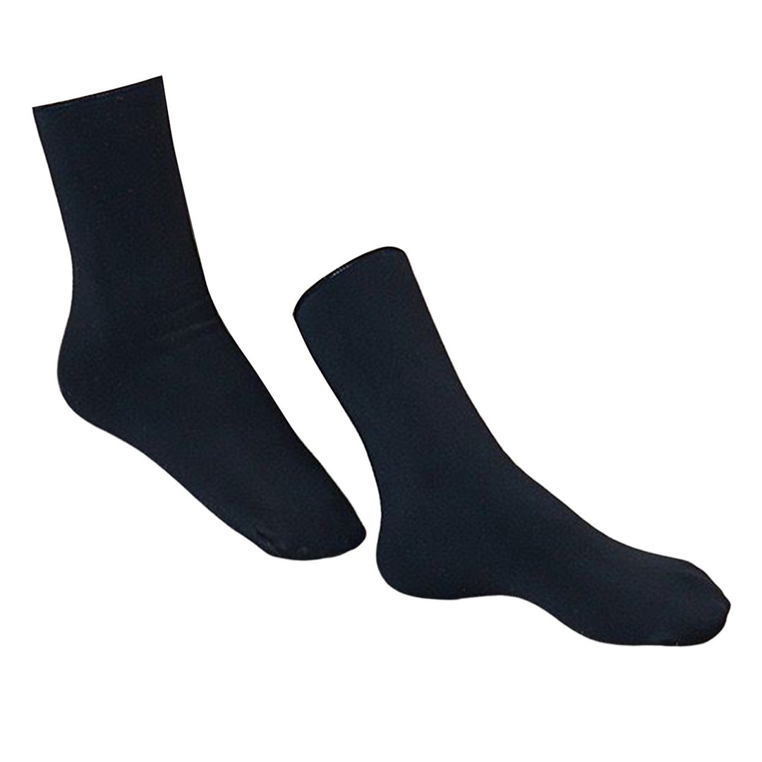 5 Pairs Mid-Tube Plush Lining High Elasticity Women Socks Winter Solid Color Thickened Warm Snow Socks Image 1