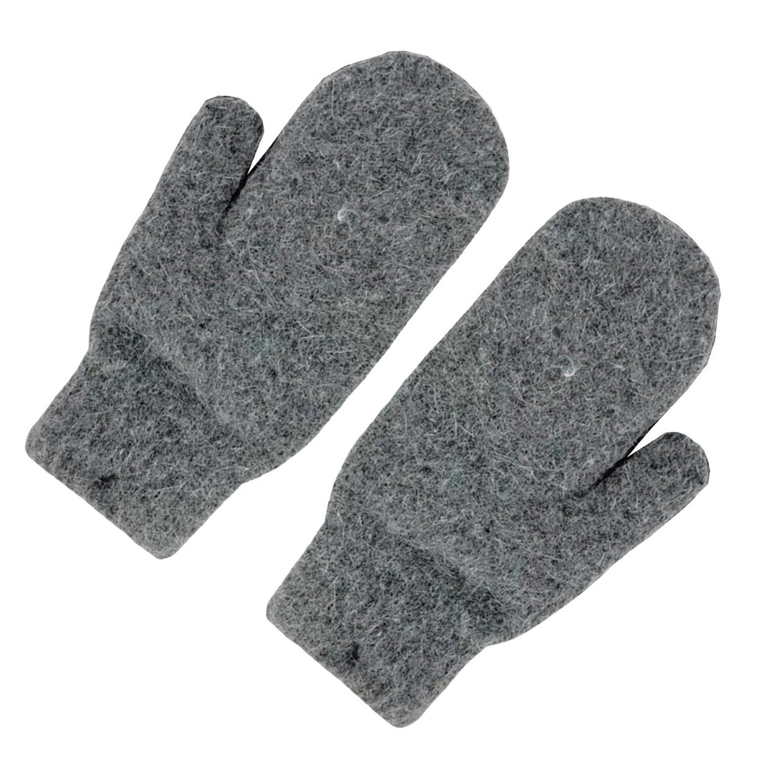 1 Pair Korean Style Double-layer Thickened Solid Color Women Mittens Winter Warm Knitting Plush Gloves Image 1