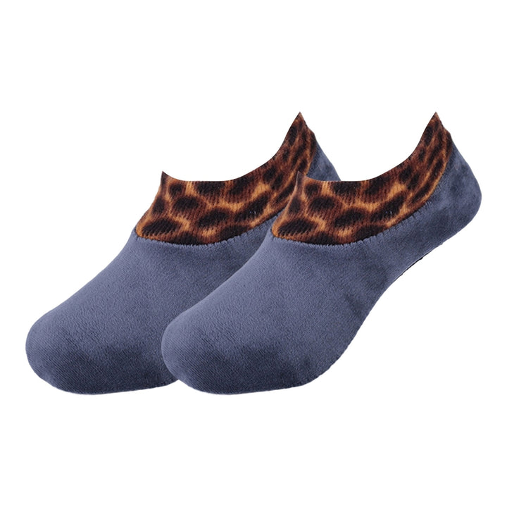 1 Pair Floor Socks Cozy Non-slip Plush Thicken Slipper Socks Foot Protection No Odor Anti-skid Women Men Socks for Home Image 4