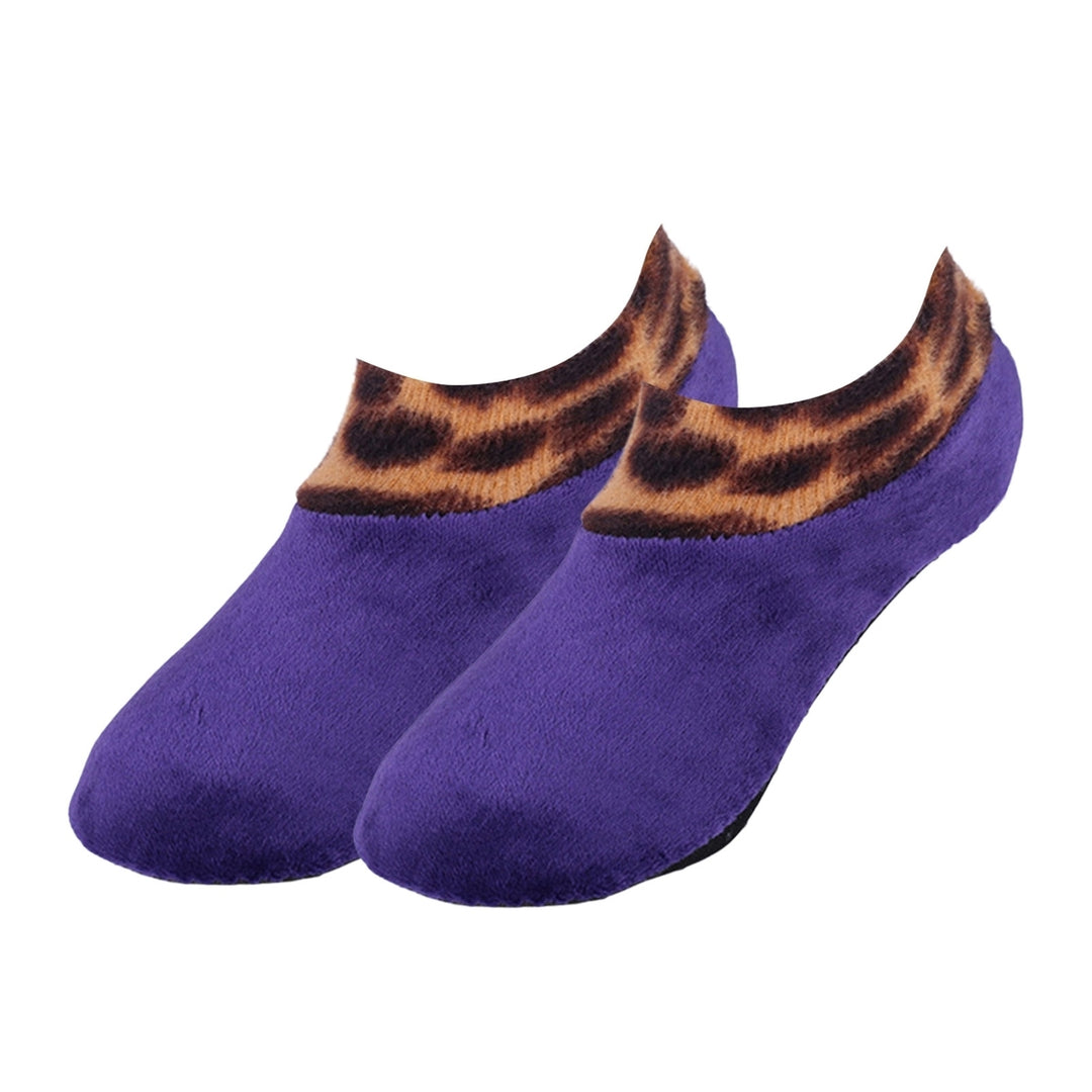 1 Pair Floor Socks Cozy Non-slip Plush Thicken Slipper Socks Foot Protection No Odor Anti-skid Women Men Socks for Home Image 4