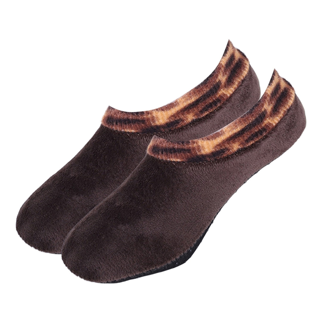 1 Pair Floor Socks Cozy Non-slip Plush Thicken Slipper Socks Foot Protection No Odor Anti-skid Women Men Socks for Home Image 6