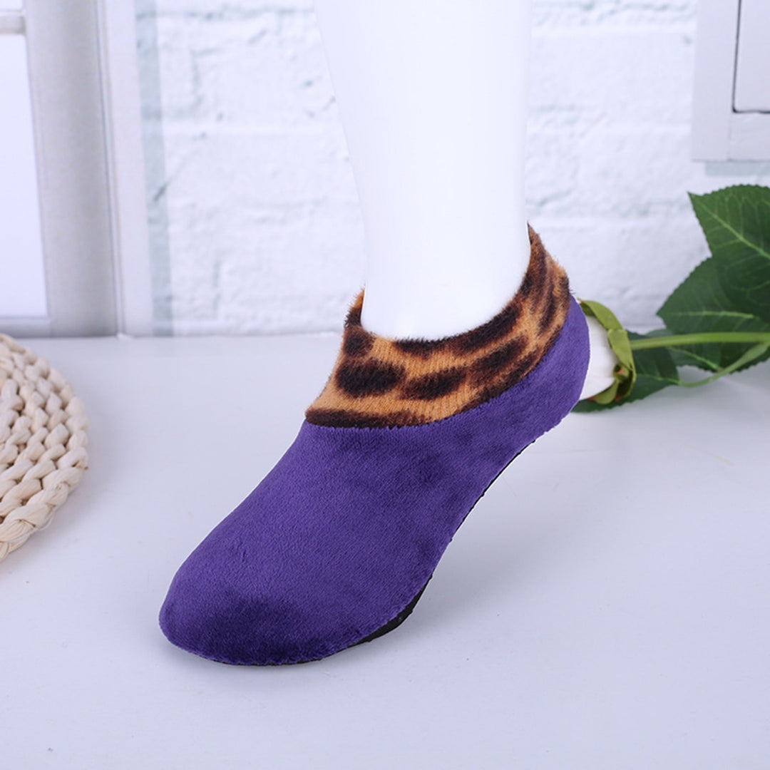 1 Pair Floor Socks Cozy Non-slip Plush Thicken Slipper Socks Foot Protection No Odor Anti-skid Women Men Socks for Home Image 12