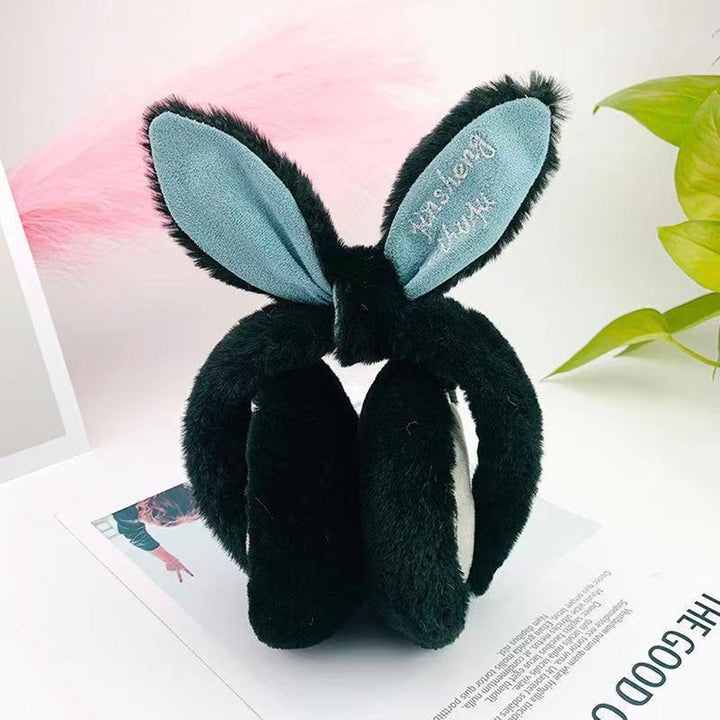 Winter Earmuffs Solid Color Thick Lightweight Soft Cold-proof Warm Anti-slip Cat Ears Folding Ear Covers for Outdoor Image 7