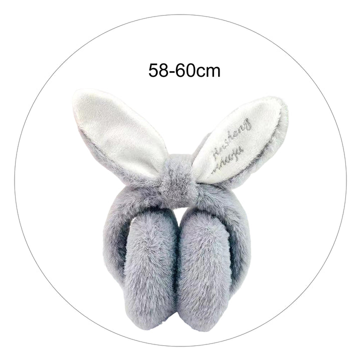 Winter Earmuffs Solid Color Thick Lightweight Soft Cold-proof Warm Anti-slip Cat Ears Folding Ear Covers for Outdoor Image 10