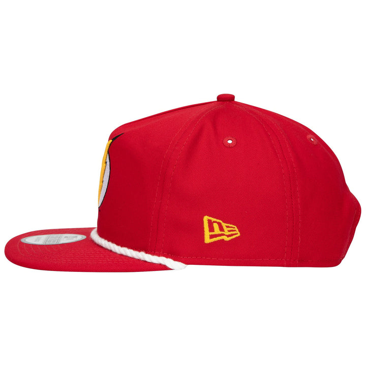 The Flash Logo Red Colorway Era Adjustable Golfer Rope Hat Image 3