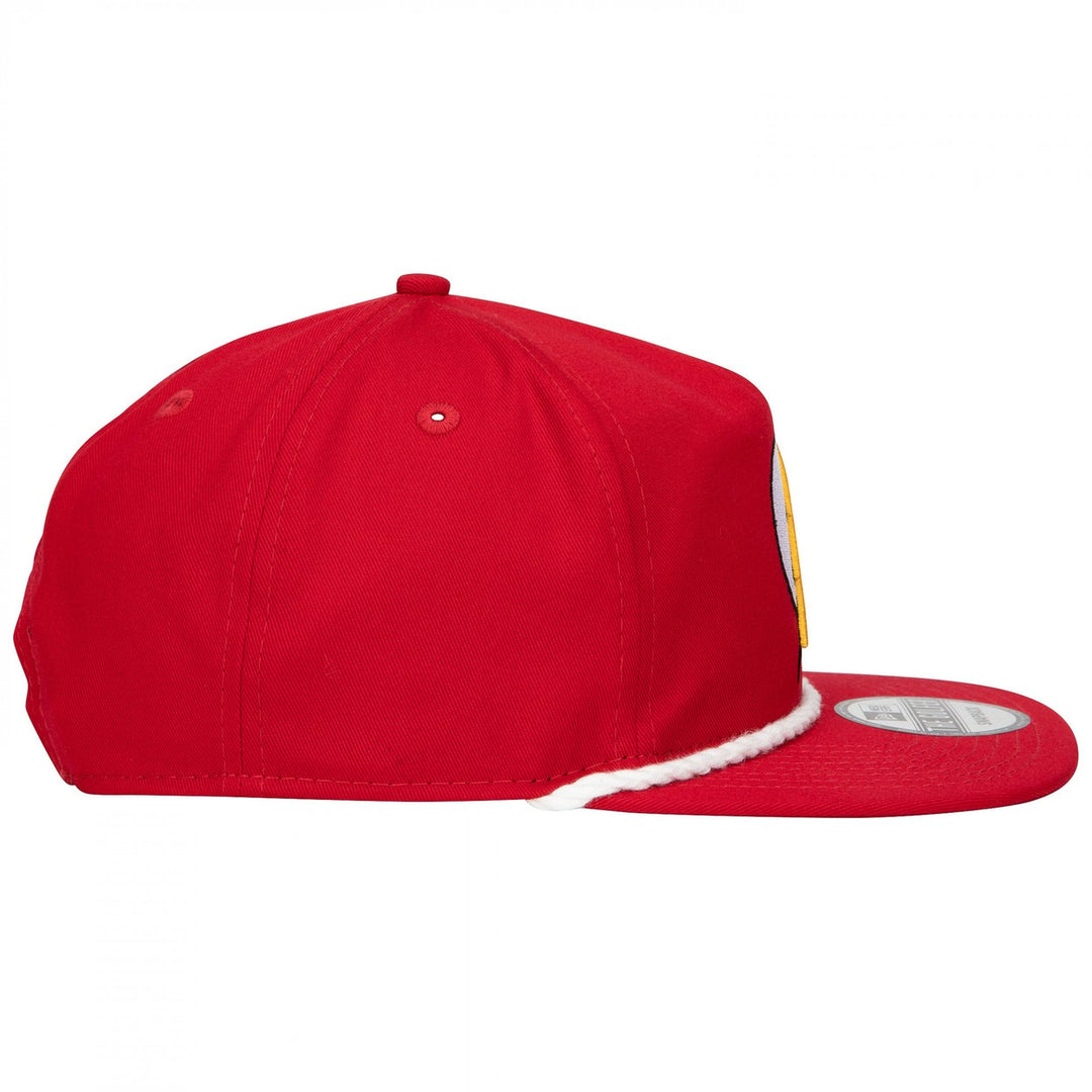 The Flash Logo Red Colorway Era Adjustable Golfer Rope Hat Image 4