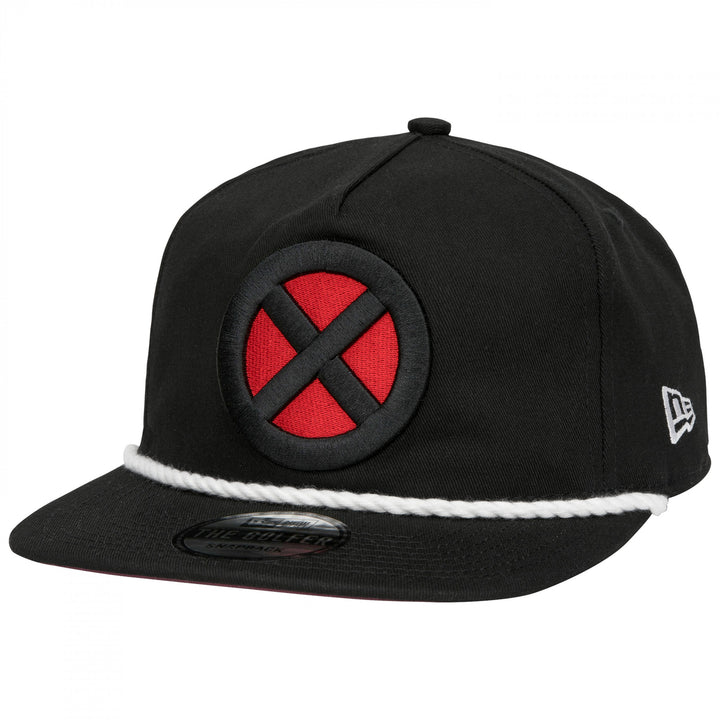 X-Men Logo Black Colorway New Era Adjustable Golfer Rope Hat Image 1